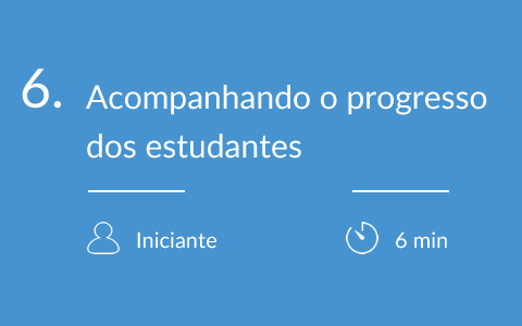 Acompanhando o progresso